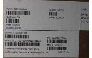 Lenovo 5M11S26986 C-Cover with keyboard, German, Black