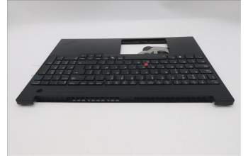 Lenovo 5M11S27051 C-Cover with keyboard, Belgian, Black, Backlight, UK