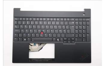 Lenovo 5M11S27052 C-Cover with keyboard, Danish, Black, Backlight, UK