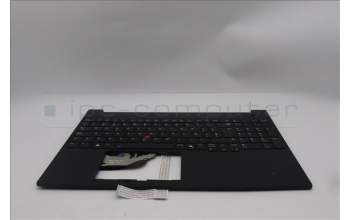Lenovo 5M11S27056 C-Cover with keyboard, Spanish, Black, Backlight