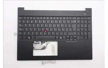 Lenovo 5M11S27056 C-Cover with keyboard, Spanish, Black, Backlight, UK