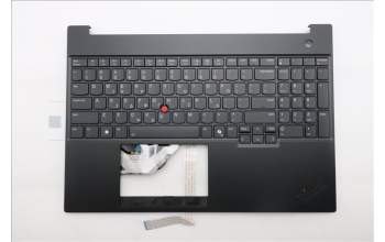 Lenovo 5M11S27065 C-Cover with keyboard, Greek, Black, Backlight, US