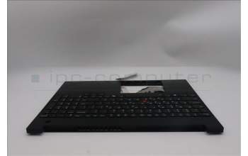 Lenovo 5M11S27065 C-Cover with keyboard, Greek, Black, Backlight, US