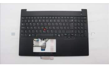Lenovo 5M11S27080 C-Cover with keyboard, Portuguese, Black, Backlight, UK