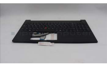 Lenovo 5M11S27080 C-Cover with keyboard, Portuguese, Black, Backlight, UK