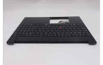 Lenovo 5M11S27084 C-Cover with keyboard, Russian, Black, Backlight, US