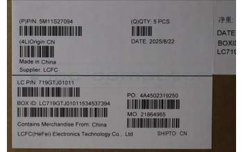 Lenovo 5M11S27094 C-Cover with keyboard, Nordic, Black, Backlight, UK