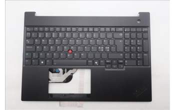Lenovo 5M11S27095 C-Cover with keyboard, Nordic, Black, Backlight, UK