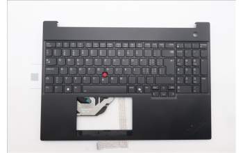 Lenovo 5M11S27098 C-Cover with keyboard, Switzerland, Black, Backlight, UK