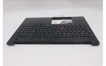Lenovo 5M11S27098 C-Cover with keyboard, Switzerland, Black, Backlight, UK