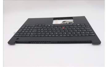 Lenovo 5M11S27099 C-Cover with keyboard, Switzerland, Black, Backlight, UK