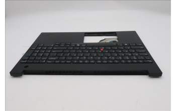 Lenovo 5M11S27106 C-Cover with keyboard, US English Euro, Black, Backlight, US