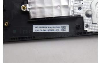 Lenovo 5M11S27107 C-Cover with keyboard, US English Euro, Black, Backlight, US