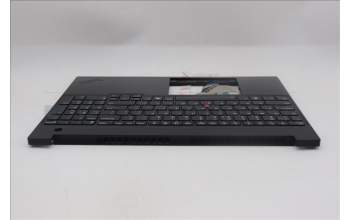 Lenovo 5M11S27107 C-Cover with keyboard, US English Euro, Black, Backlight, US