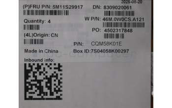 Lenovo 5M11S29917 C-Cover with keyboard, Greek, Luna Grey, Backlight, Heat Staking, US