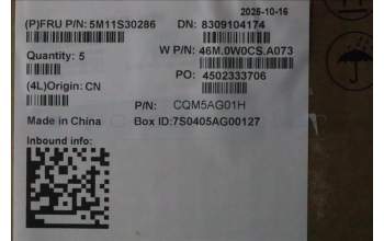 Lenovo 5M11S30286 C-Cover with keyboard, Italian, Luna Grey, Non_Backlight, No World Face Camera, Heat Staking