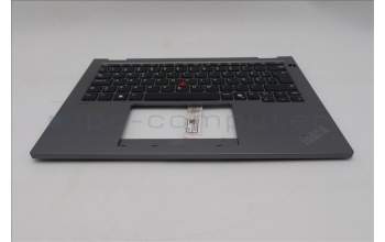 Lenovo 5M11S30307 C-Cover with keyboard, Swedish/Finnish, Luna Grey, Non-Backlight, No World Face Camera, Heat Staking, UK