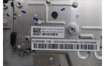 Lenovo 5M11S30376 C-Cover with keyboard, Slovenian, Luna Grey, Backlight, No World Face Camera, Heat Staking, UK