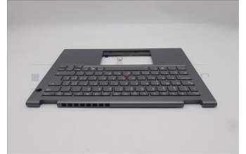 Lenovo 5M11S30385 C-Cover with keyboard, Switzerland, Luna Grey, Backlight, No World Face Camera, Heat Staking, UK