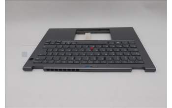 Lenovo 5M11S30476 C-Cover with keyboard, Belgian, Luna Grey, Backlight, World Face Camera, Heat Staking, UK