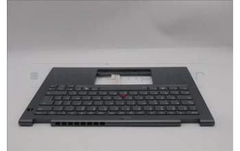 Lenovo 5M11S30496 C-Cover with keyboard, French, Luna Grey, Backlight, World Face Camera, Heat Staking, US