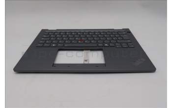 Lenovo 5M11S30511 C-Cover with keyboard, Italian, Luna Grey, Backlight, World Face Camera, Heat Staking, UK