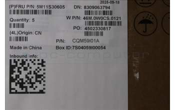 Lenovo 5M11S30605 C-Cover with keyboard, Greek, Black, Backlight, Heat Staking, US