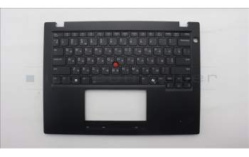 Lenovo 5M11S30626 C-Cover with keyboard, Ukraine, Black, Backlight, Heat Staking, US
