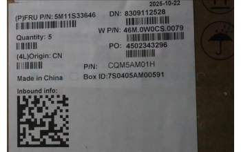 Lenovo 5M11S33646 C-Cover with keyboard, Norwegian, Black, Non_Backlight, Heat Staking