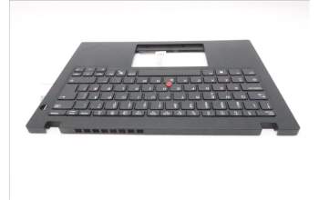 Lenovo 5M11S33646 C-Cover with keyboard, Norwegian, Black, Non_Backlight, Heat Staking