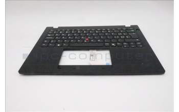 Lenovo 5M11S33664 C-Cover with keyboard, Switzerland, Black, Non-Backlight, Heat Staking, UK