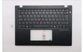 Lenovo 5M11S33673 C-Cover with keyboard, UK English, Black, Non-Backlight, Heat Staking, UK
