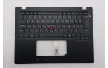 Lenovo 5M11S33685 C-Cover with keyboard, Bulgarian, Black, Backlight, Heat Staking, UK