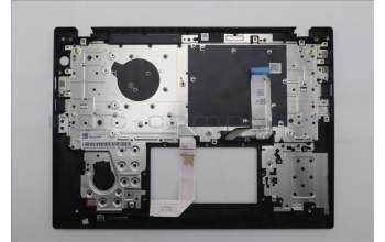 Lenovo 5M11S33685 C-Cover with keyboard, Bulgarian, Black, Backlight, Heat Staking, UK