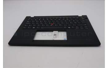 Lenovo 5M11S33694 C-Cover with keyboard, Danish, Black, Backlight, Heat Staking, UK