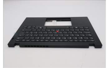 Lenovo 5M11S33694 C-Cover with keyboard, Danish, Black, Backlight, Heat Staking, UK