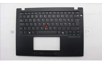 Lenovo 5M11S33721 C-Cover with keyboard, Norwegian, Black, Backlight, Heat Staking, UK
