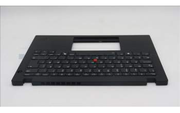 Lenovo 5M11S33721 C-Cover with keyboard, Norwegian, Black, Backlight, Heat Staking, UK