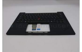 Lenovo 5M11S33769 C-Cover with keyboard, Belgian, Black, Backlight, UK