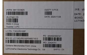 Lenovo 5M11S33825 C-Cover with keyboard, Hungarian, Black, Backlight, UK