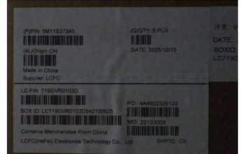 Lenovo 5M11S37340 C-Cover with keyboard, Portuguese, Black, Backlight