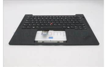 Lenovo 5M11S37340 C-Cover with keyboard, Portuguese, Black, Backlight