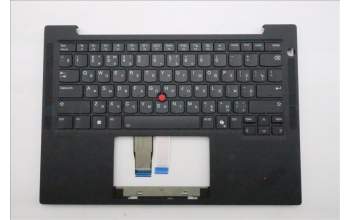 Lenovo 5M11S37344 C-Cover with keyboard, Russian, Black, Backlight, US