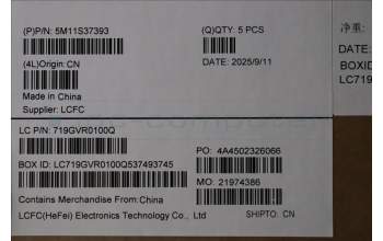 Lenovo 5M11S37393 C-Cover with keyboard, Swedish/Finnish, Black, Backlight, UK