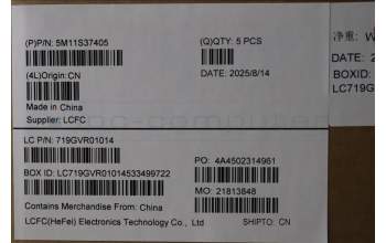 Lenovo 5M11S37405 C-Cover with keyboard, Switzerland, Black, Backlight, UK