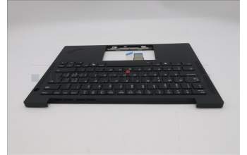 Lenovo 5M11S37405 C-Cover with keyboard, Switzerland, Black, Backlight, UK