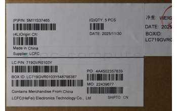 Lenovo 5M11S37465 C-Cover with keyboard, Ukraine, Black, Backlight, US