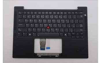 Lenovo 5M11S37490 C-Cover with keyboard, Arabic, Black, Backlight, WWAN, US