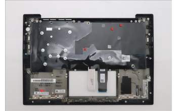 Lenovo 5M11S37499 C-Cover with keyboard, Belgian, Black, Backlight, WWAN, UK