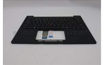 Lenovo 5M11S37532 C-Cover with keyboard, Czech Slovakian, Black, Backlight, WWAN, UK